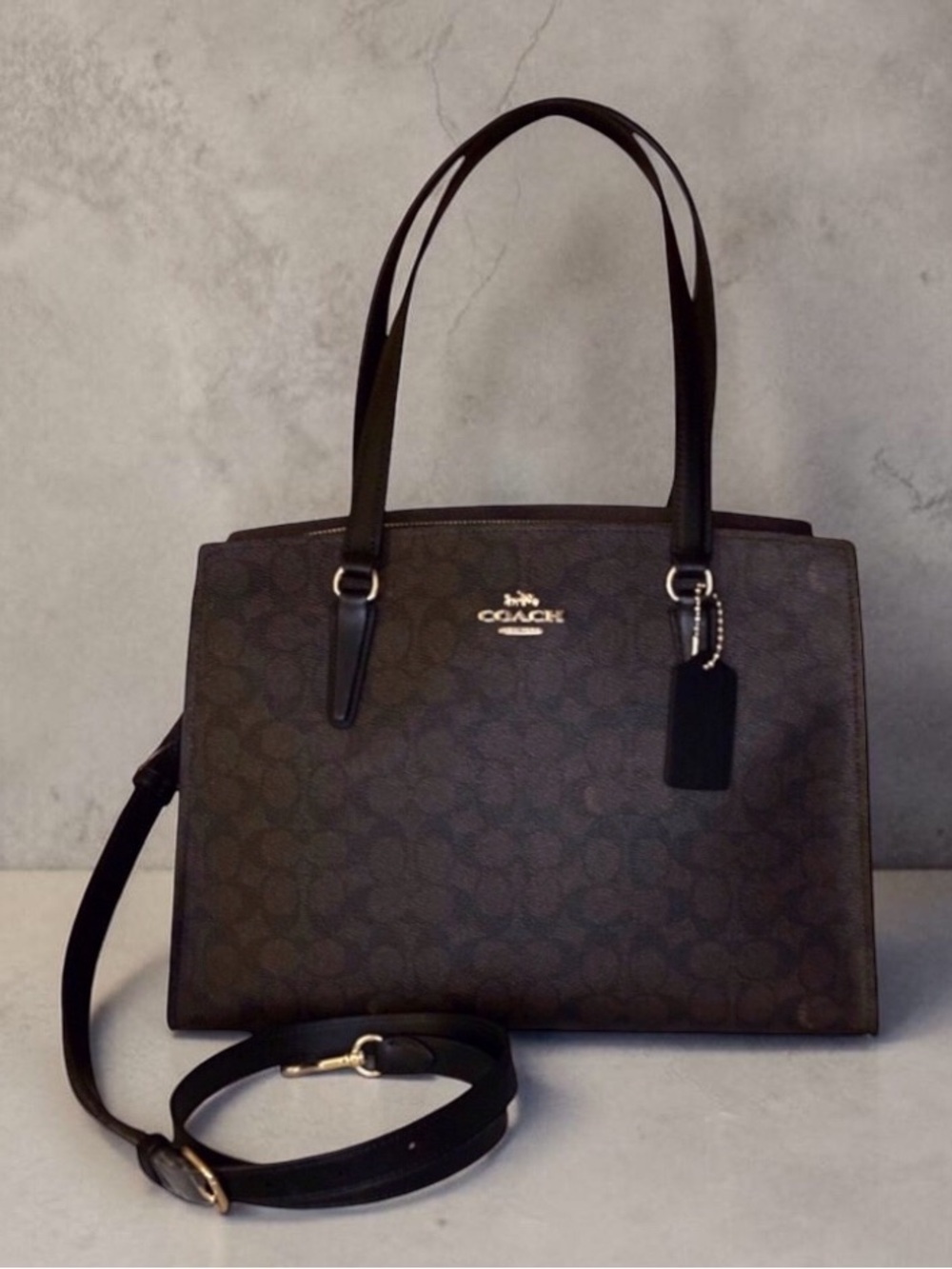Coach | NWT Tatum Carryall Walnut / Black / IM